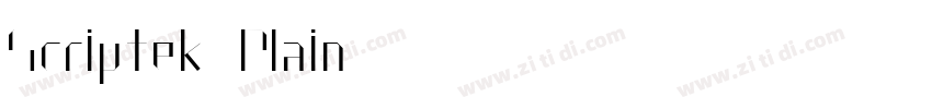 Scriptek Plain字体转换